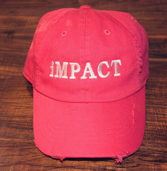 iMPACT Distressed Hat-Pink